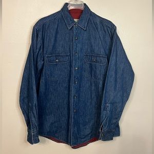 Vintage L.L. Bean Flannel-Lined Hurricane Shirt - Medium (Reg)